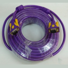 VGA/RGB 15mm Kabel Male To Male dengan 2 Core 10 Meter-Intl