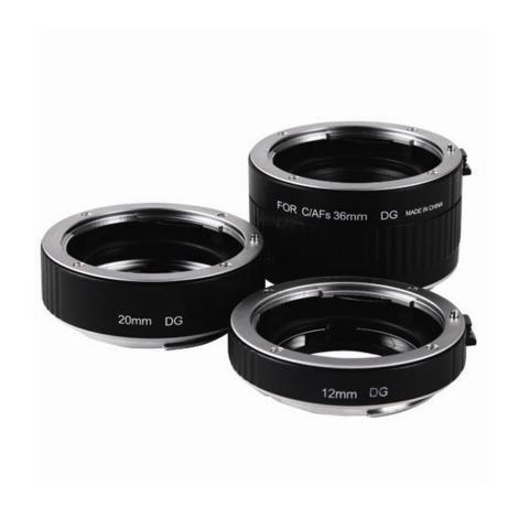 VILTROX DG-G Otomatis Focus AF TTL Ekstensi Tabung Lingkaran 12 Mm 20 Mm 36 Mm Set Logam Dudukan dengan Penutup untuk Canon EF EF-S 35 Mm Lensa DSLR Kamera-Internasional 2