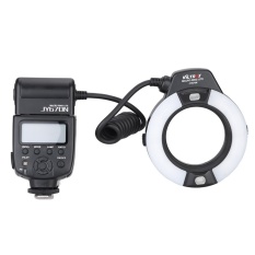 VILTROX JY-670N On-camera I-ttl Macro Close-up Fill-in LED RingFlash Speedlite Light untuk D750 D810 D7200 D610 D7000 D5500 D5200D5300 D3300 D3200 Kamera DSLR dengan Cincin Adaptor Allwin-Internasional