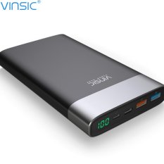 VINSIC VSPB303W ,Quick Charge 3.0 Powerbank 20000mAh Fast Charge Dual Input With Type C
