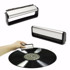 Vinyl Record Cleaning Kit Serat Karbon Anti Statis Brush Clean Cleaner Remover-Intl
