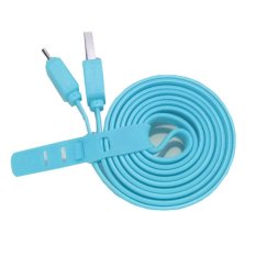 Vivan Cable Micro USB Pipih For Android - Biru