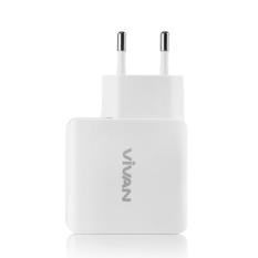 Vivan DD03 Double USB 4.8A Output Charger White
