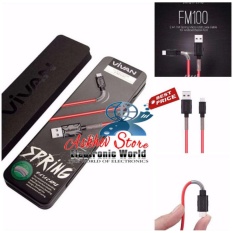Vivan FM100 2.4A 1M Spring Micro USB Data Cable for Android