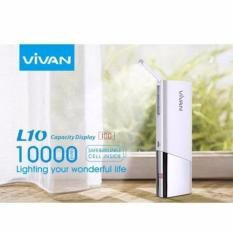 Vivan L10 10000mAh 2 USB Ports Power Bank with LED Light