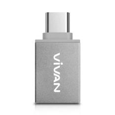 Vivan OTG USB 3.0 Type C Metal Adapter - Silver