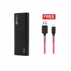 Vivan Power Bank VPB-M20 20400 mAh - Hitam + Cable Micro USB FM100 (1M)