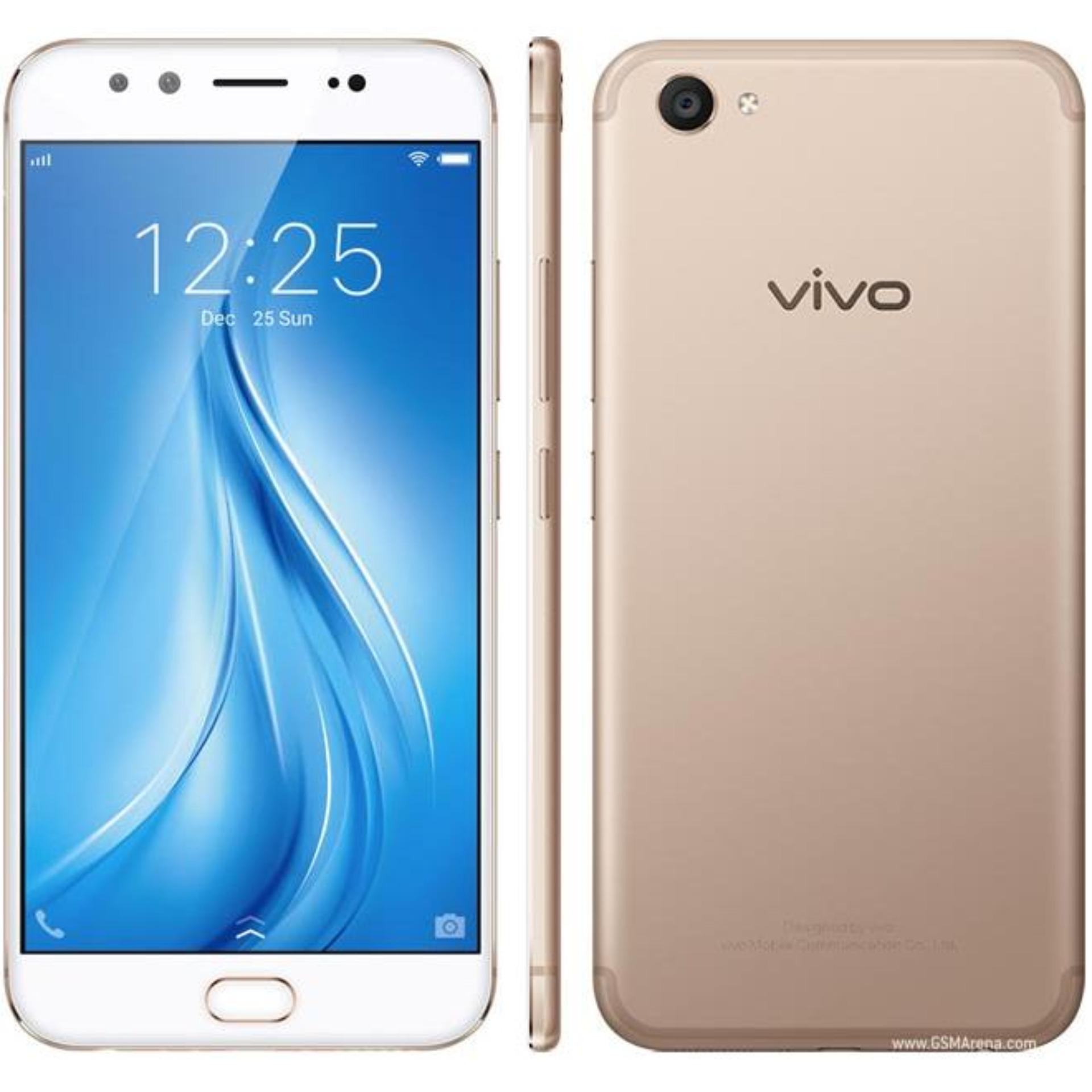 Vivo V5 Plus - 4/64GB - Gold Free Tempered Glass + i-ring + Tongsis + Phone Stand Vivo V5 Plus - 4/64GB - Gold Free Tempered Glass + i-ring + Tongsis + Phone Stand