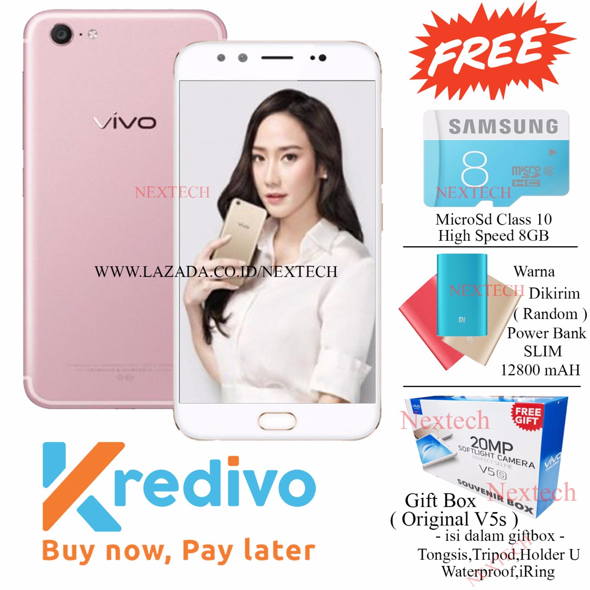 Vivo V5s - Perfect Selfie - Bisa Cicilan Tanpa Kartu Kredit - Bonus 3 item - Rose Gold Vivo V5s - Perfect Selfie - Bisa Cicilan Tanpa Kartu Kredit - Bonus 3 item - Rose Gold