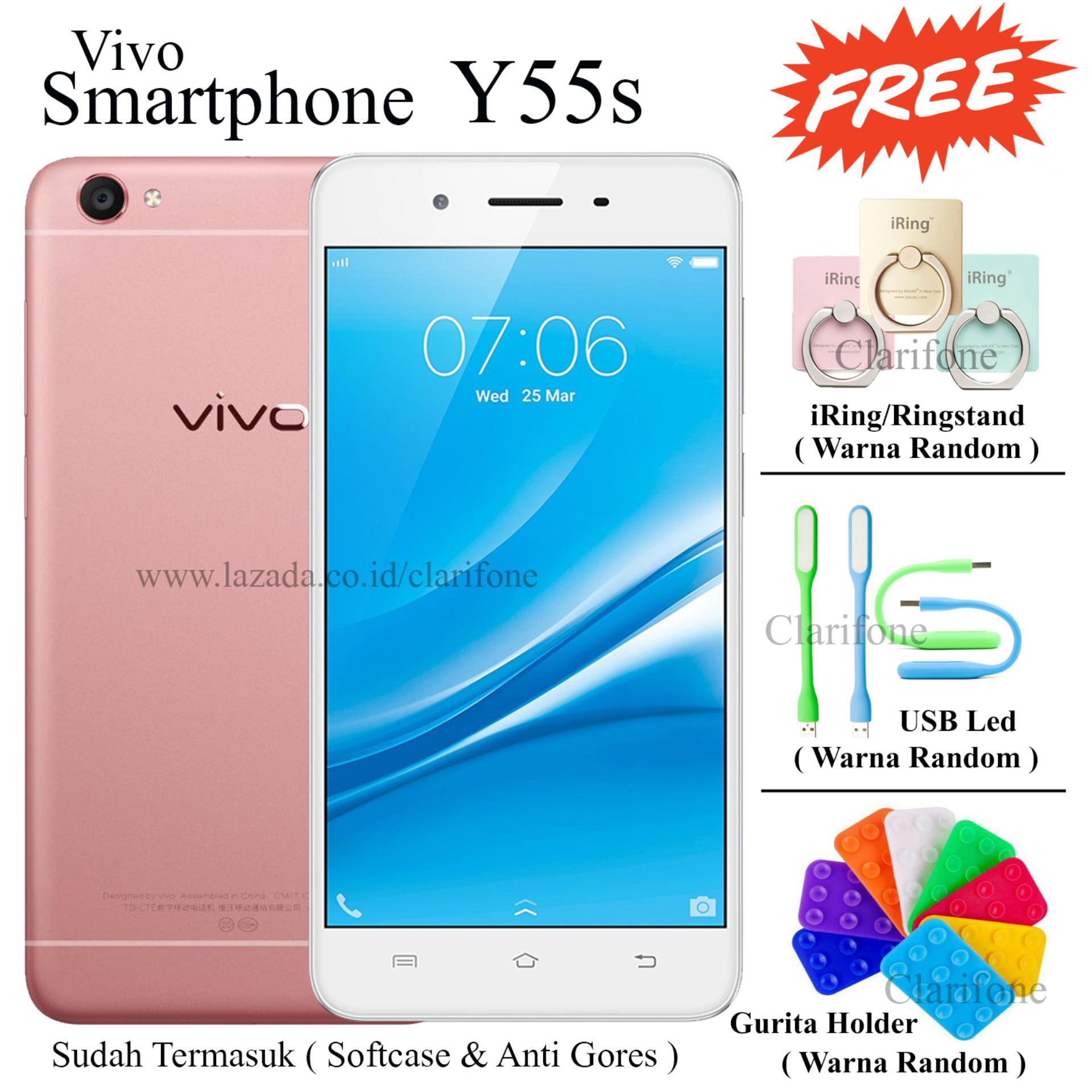 Vivo Y55s - Camera Belakang 13MP - Layar 5.2 inch - 16GB - Rose Gold