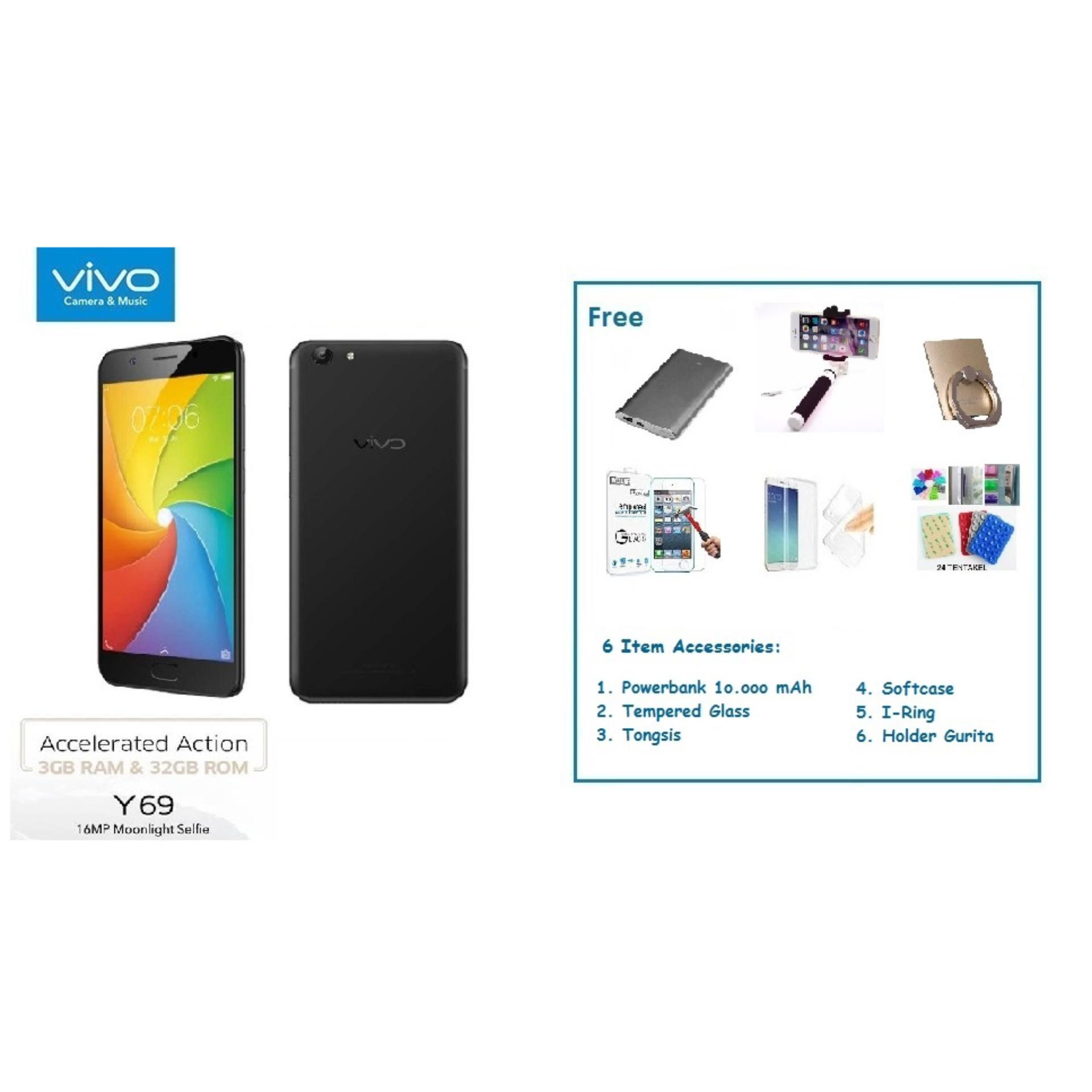 VIVO Y69 [3/32GB] + Free 6 Item Accessories