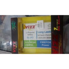Vizz Baterai Batt Batre Battery Double Power Vizz BL243 BL-243 Untuk Lenovo A7000. S8, K3 Note, A7600 3600 Mah