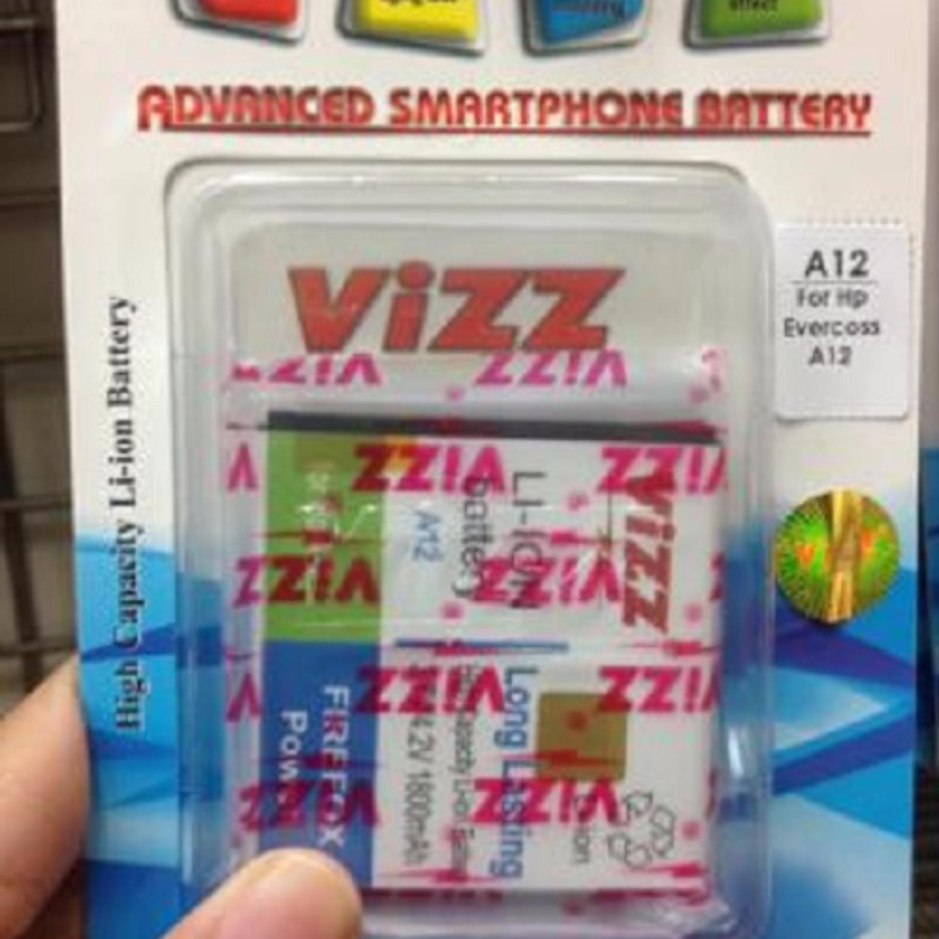 Vizz Baterai Batt Batre Battery Double Power Vizz Cross Evercross A12 1800 Mah