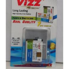 Vizz Baterai Batt Batre Battery Double Power Vizz Nokia BL4B BL-4B Untuk N5000 6111 N76 2630 1200 Mah