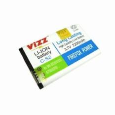 Vizz Battery Batt Baterai Double Power Vizz Blackberry BB CS2 Gemini 8520/9300 2200 Mah.