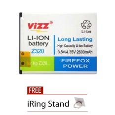 Vizz Battery for Acer Liquid Z320 - Double Power 2600 mAh + Free iRing Stand