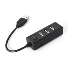 Vococal konektor 4 port USB 2.0 untuk PC hub ekstensi