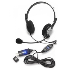 Voice Recognition USB Headset dengan Kebisingan Membatalkan Mikrofon untuk Nuansa Dragon Perangkat Lunak Pengenalan Suara-Intl