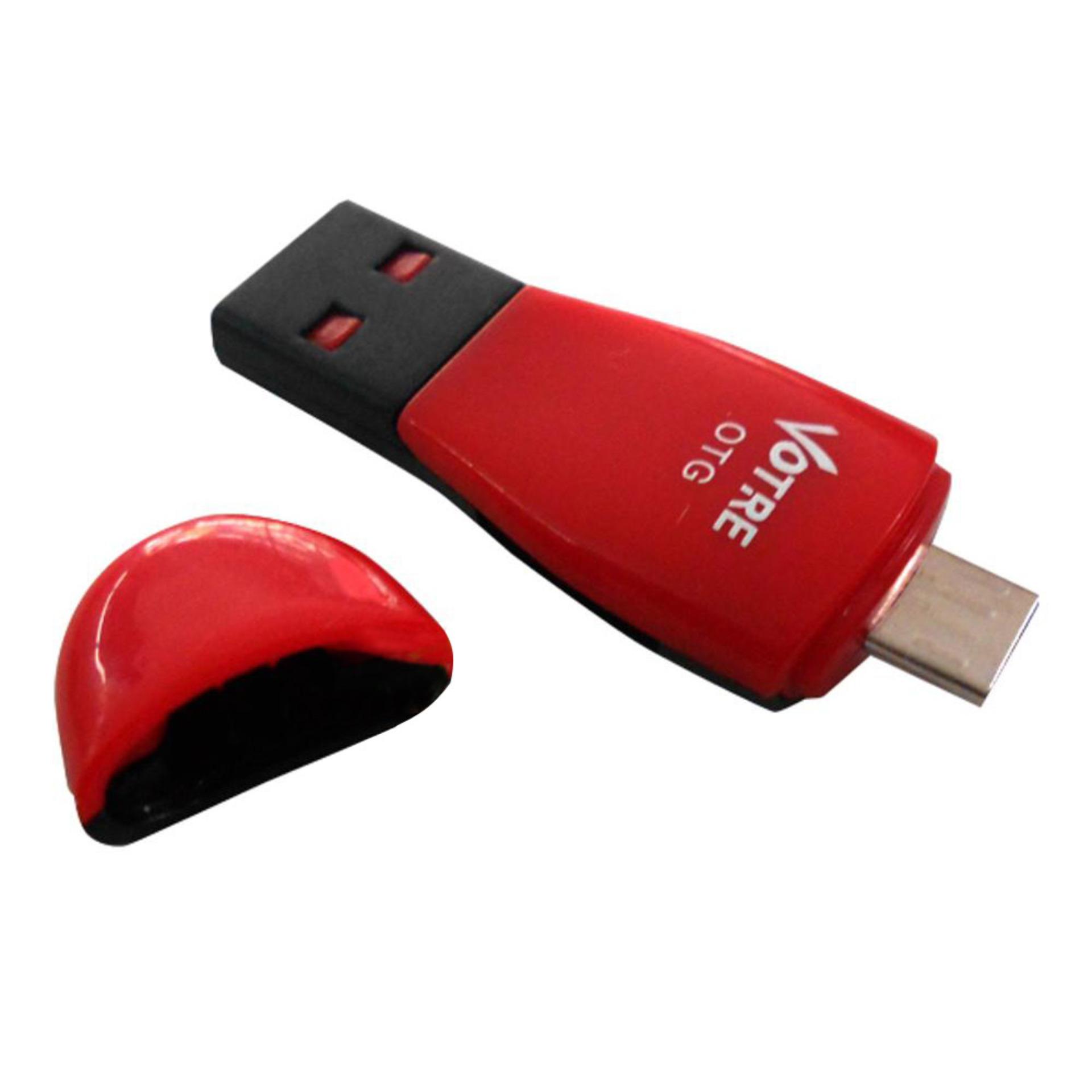 Votre Card Reader OTG Single Slot for Micro SD - Merah