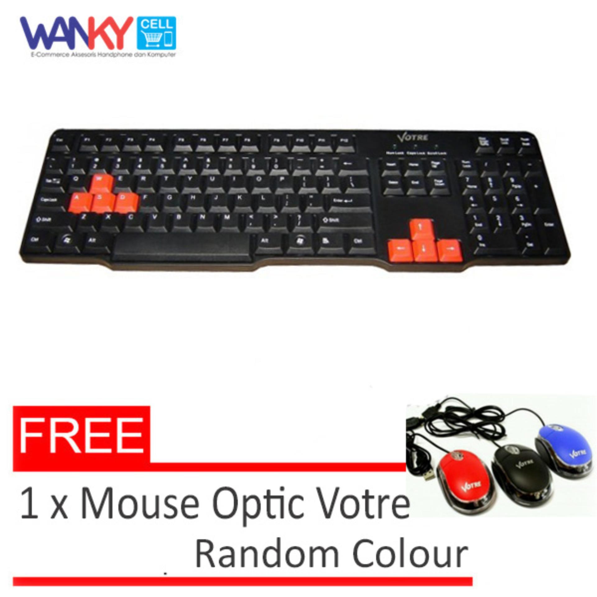 Votre Keyboard Kabel USB KB2308 Free Mouse Optic