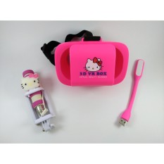 VR BOX MINI HELLO KITTY + TONGSIS & LAMPU USB