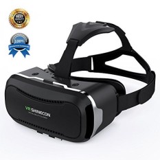 VR SHINECON Direct 3D VR Glasses-VR Headset for Playing Your Best Mobile 3D Games and 360 Videos-Virtual Reality Headset with Prepositive Radiator for iPhone, Samsung and other smartphones(Black) - intl