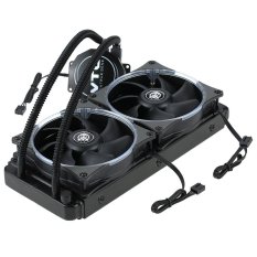 VTG240 Liquid Freezer Water Liquid Cooling System CPU Cooler Fluid Dynamic Bearing 120mm Dual Fans with Blue LED Light - intl