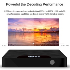 W95 Smart Android 7.1 TV Box Amlogic S905W Quad Core H.265 VP9 Mini PC 2 GB/16 GB WiFi LAN HD Media Player UNI EROPA Plug-Intl