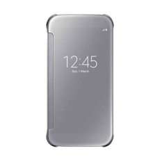 Wallet Mirror View Flip Cover Samsung Galaxy J2 Prime (New) - Silver