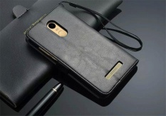 Dompet Stand Vintage Crazy Horse Kulit PU Case Flip Cover Buku Folio With Penutup Magnetik dengan Pemurnian Segar Fungsi Purple Warna Pemegang Peta Kredit For Xiaomi Redmi Note 3