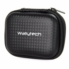 WallyTech Shock-proof Storage Bag for Xiaomi Yi & GoPro Case Hardcase Pelindung Kamera Aksi dari Kotoran Debu Goresan Hard Case Tempat Tas Penyimpanan Action Camera Xiao Mi Yi Go Pro Accessories Lockable Wrap-around Zipper Aman s7800 - Black