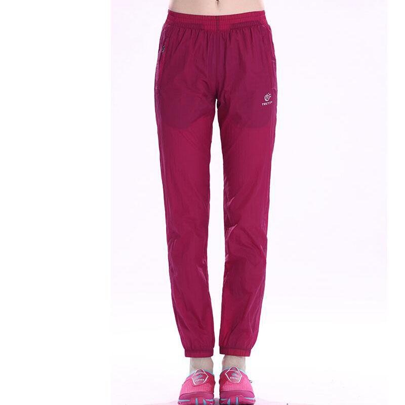 Wanita Outdoor Hiking Gunung Bernapas Pants Cepat Kering Tahan Air Kamping Mendaki Pendakian Musim Semi Musim Panas-MERAH-Intl