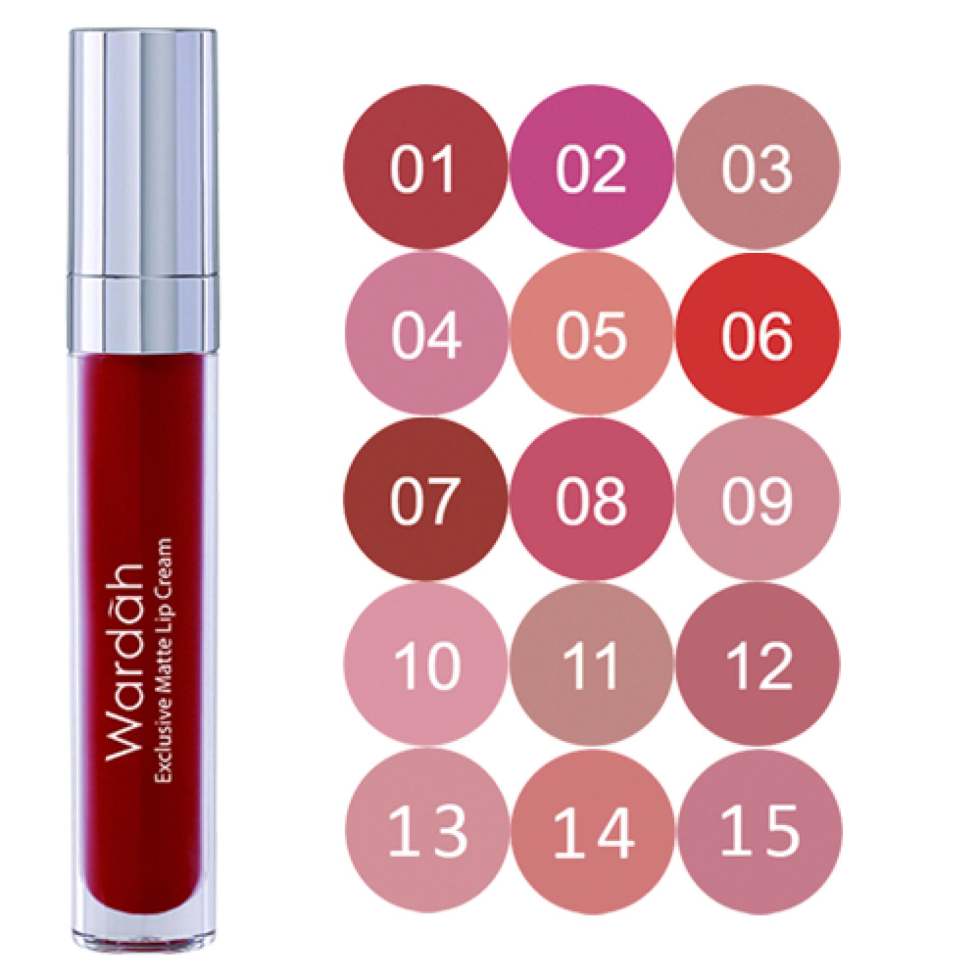 Wardah Exclusive Matte Lip Cream 04 Pink Me Free Alisha Taskosmetik Wardah Exclusive Matte Lip Cream Original