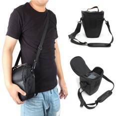 Tahan Air Kamera Hitam Tas Bahu Wadah Ransel untuk Perkakas Bertualang SLR DSLR-Intl