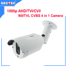 Waterproof Dot IR Kamera 4in 1 Kamera AHD/TVI/CVI 1080 P, CVBS 900TVL, dengan IR CUT, OSD IP66 Waterproof IR Camera