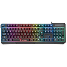 Tahan Air Keyboard Internet Kafe Khusus 7 Warna Lampu Latar Leopard K70 Kantor Bisnis Berbagi Total 15 Hari Setahun Bao-Intl
