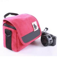 Tahan Air Fotografi Digital SRL Camera Case Shoulder Bag untuk Canon SX50 650D 700D 100D 500D 550D 600D 1100D DSLR Kamera (merah) -Intl