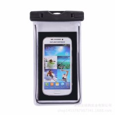 Waterproof Sand-proof Dust-proof Bag for Cellphones Size Under 6 inch for Swimming Diving Underwater Taking Photos (Black) - intl