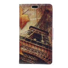 Waveroar Kasus untuk Alcatel A7 PU Dompet Kulit Flip Stand Fungsi Slot Kartu-Intl