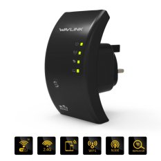 Wavlink N300 Range Extender. Repeater. Sinyal Booster. Versi Plug Wall dan Access Point dan 3dBi Antena Internal. -Intl