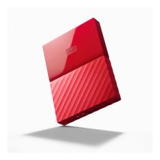 WD My Passport New 1TB Portable Hardisk New Design - Hardisk Eksternal - Merah + Kasperky USB Antivirus + Small Pouch