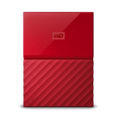 WD My Passport New 1TB Portable Hardisk New Design - Hardisk Eksternal - Red + Kasperky USB Antivirus + Small Pouch