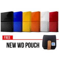 Hardisk External WD 2Tb Hardisk Eksternal WD Penyimpan Data WD My Passport Ultra Hardisk Eksternal NEW Design Free Sarung Hardisk / Pouch Hardisk