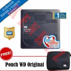 WD My Passport Wireless Pro Hardisk Eksternal 2TB USB3.0 Wi-Fi - Hitam + Pouch