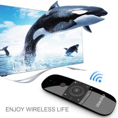 Wechip W1 2.4G Udara Mouse Wireless Keyboard Remote Control Inframerah Remote Learning 6-Axis Motion Sense W/ USB Receiver untuk Smart TV Android TV BOX Laptop PC-Intl