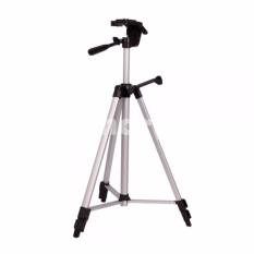 Weifeng Portable Lightweight Tripod Stand 3-Section Aluminium Legs - WT-330A - Silver Black