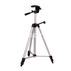 Weifeng Portable Lightweight Tripod Stand 3-Section Aluminium Legs - WT-330A - Silver Black