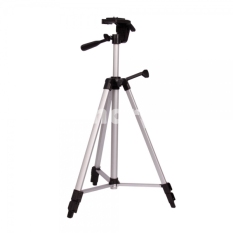 Weifeng Portable Lightweight Tripod Stand 3-Section Aluminium Legs - WT-330A - Silver Black