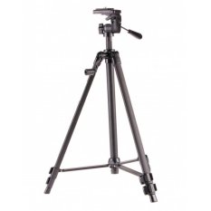Weifeng Portable Lightweight Tripod Stand 3-Section Aluminum Legs - WT-330A - Silver