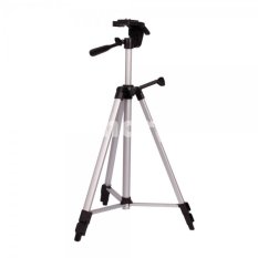 Weifeng Portable Lightweight Tripod Stand 3-Section Aluminum Legs - WT-330A - Silver Black
